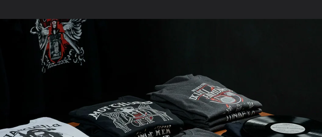 Festival merch staff preparing orders before event opening